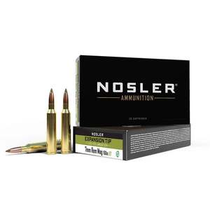 Nosler E-Tip Lead-Free 7mm Remington Magnum 150gr E-Tip Rifle Ammo - 20 Rounds