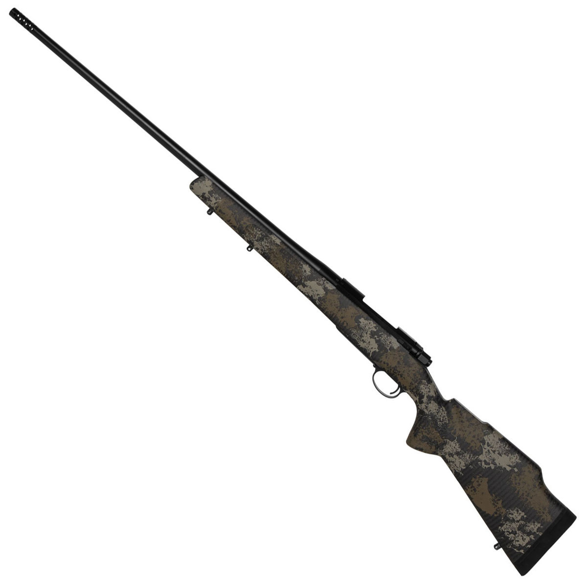 Nosler M48 Long Range Black Graphite/Camo Bolt Action Rifle - 300 Winchester Magnum - Digital Camouflage Nosler M48 Long Range Black Graphite/Camo Bolt Action Rifle - 300 Winchester Magnum - Digital Camouflage