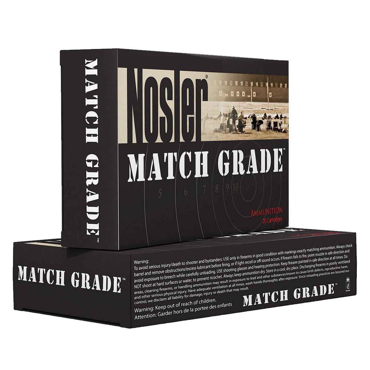 Nosler Match Grade 6.5 Creedmoor 140gr HPBT Rifle Ammo - 20 Rounds Nosler Match Grade 6.5 Creedmoor 140gr HPBT Rifle Ammo - 20 Rounds