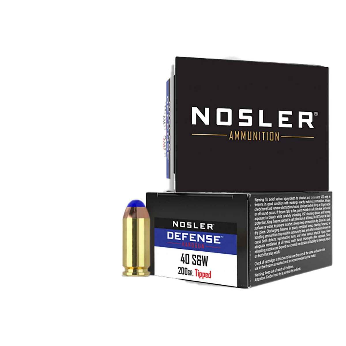 Nosler Performance Defense 40 S&W 200gr Tipped Bonded Handgun Ammo - 20 Rounds Nosler Performance Defense 40 S&W 200gr Tipped Bonded Handgun Ammo - 20 Rounds
