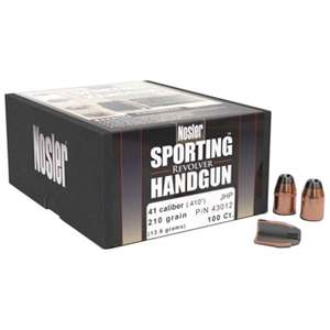 Nosler Sporting 41 Caliber/410 JHP 210gr Reloading Bullets - 100 Count