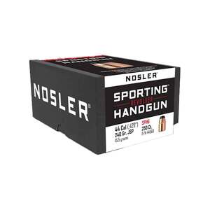 Nosler Sporting 44 Caliber 240gr JSP Reloading Bullets - 250 Rounds