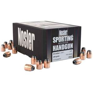 Nosler Sporting 44 Caliber/429 JHP 200gr Reloading Bullets - 250 Count