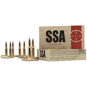 Nosler SSA 30-06 Springfield 155Gr Custom Competition Rifle Ammo - 20 Rounds