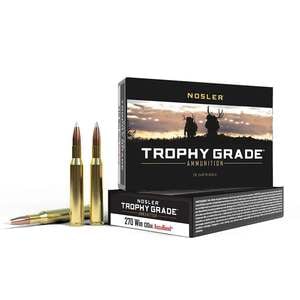 Nosler Trophy Grade 270 Winchester 130gr Accubond Rifle Ammo - 20 Rounds