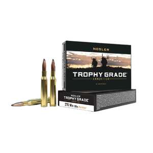 Nosler Trophy Grade 270 Winchester 130gr FMJSP Centerfire Rifle Ammo - 20 Rounds Nosler Trophy Grade 270 Winchester 130gr FMJSP Centerfire Rifle Ammo - 20 Rounds