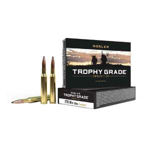 Nosler Trophy Grade 270 Winchester 150gr FMJSP Centerfire Rifle Ammo - 20 Rounds Nosler Trophy Grade 270 Winchester 150gr FMJSP Centerfire Rifle Ammo - 20 Rounds