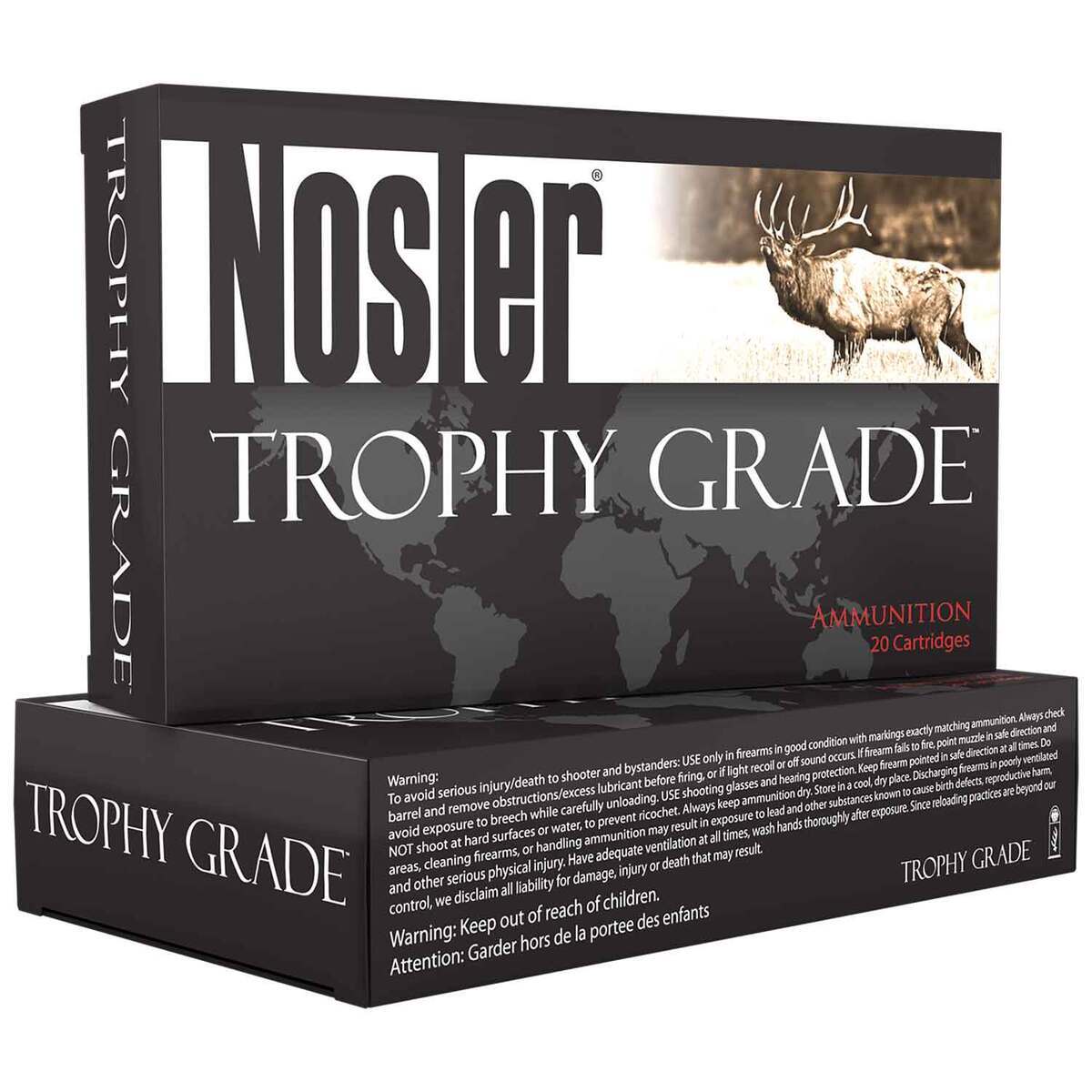 Nosler Trophy Grade 300 Weatherby Magnum 180Gr E-Tip Rifle Ammo - 20 Rounds Nosler Trophy Grade 300 Weatherby Magnum 180Gr E-Tip Rifle Ammo - 20 Rounds