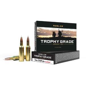 Nosler Trophy Grade 7mm SAUM (Remington SA Ultra Mag) 160gr FMJSP Rifle Ammo - 20 Rounds Nosler Trophy Grade 7mm SAUM (Remington SA Ultra Mag) 160gr FMJSP Rifle Ammo - 20 Rounds