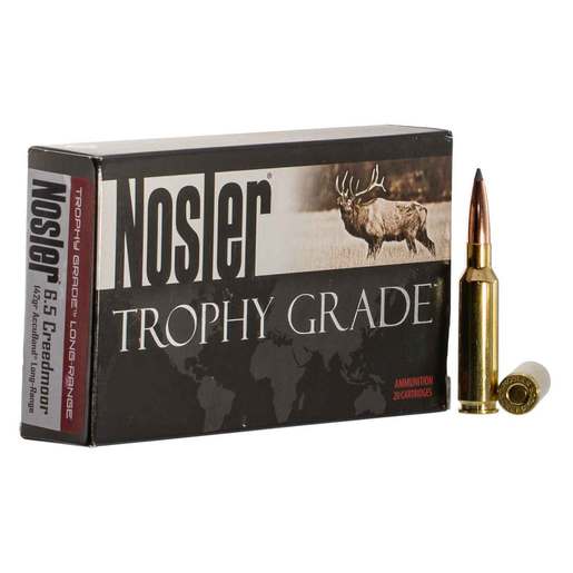 Nosler Trophy Grade Long Range 6.5 Creedmoor 142gr AccuBond Rifle Ammo Ammo - 20 Rounds 20 Rounds Ammo