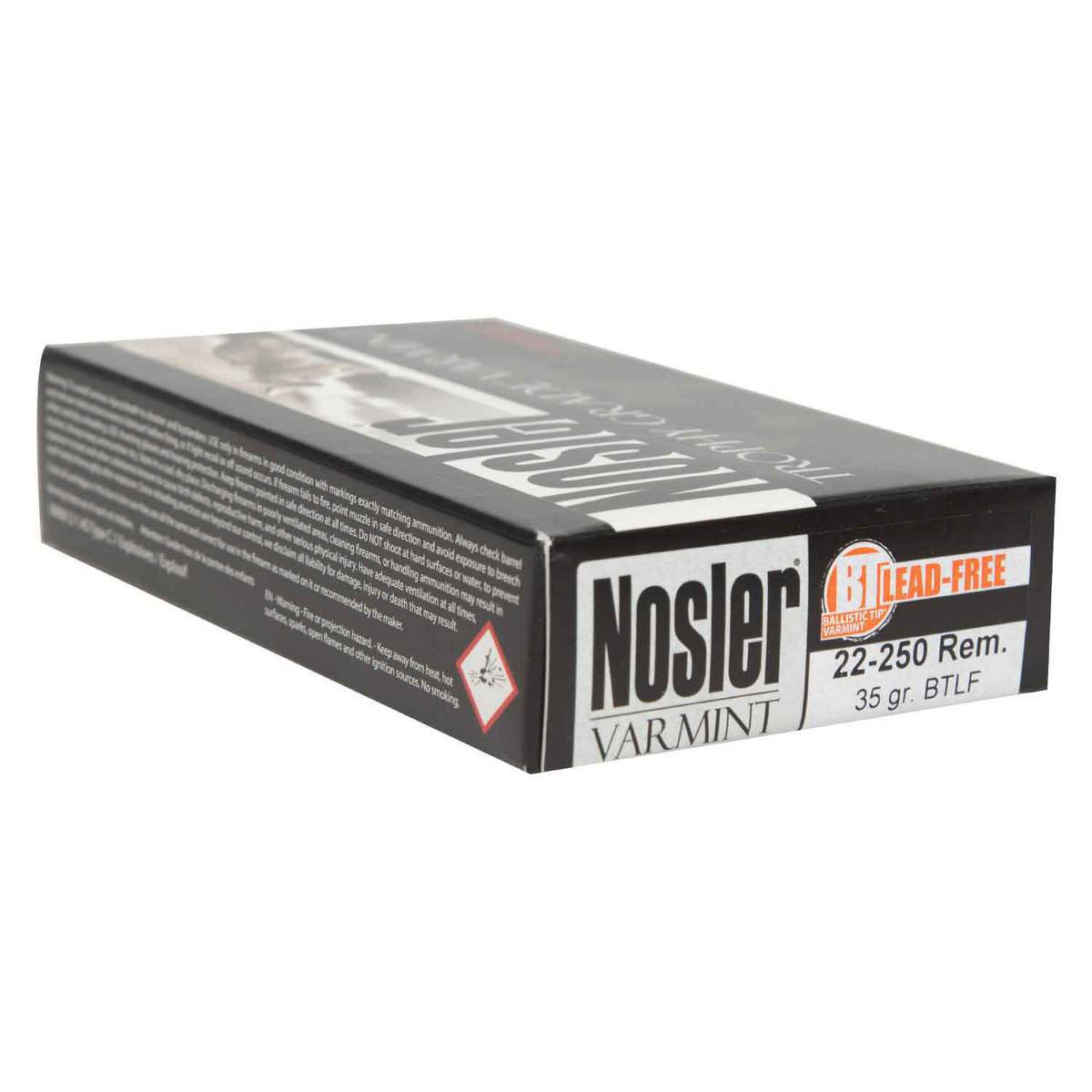 Nosler Trophy Grade Varmint 22-250 Remington 35gr BTLF Rifle Ammo - 20 Rounds Nosler Trophy Grade Varmint 22-250 Remington 35gr BTLF Rifle Ammo - 20 Rounds