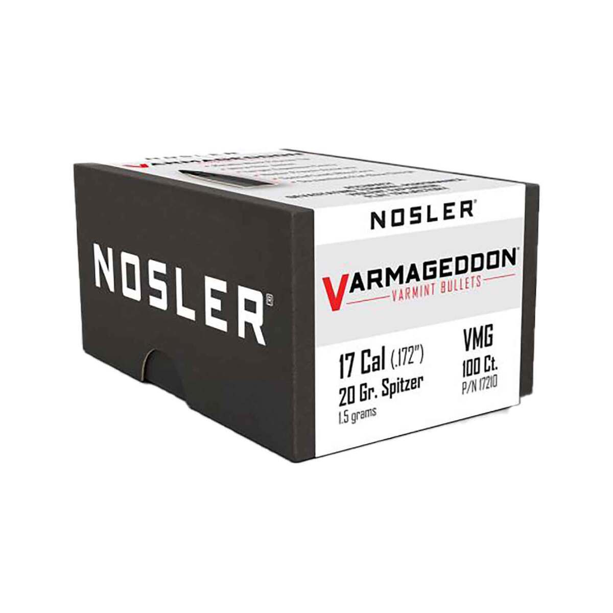 Nosler Varmageddon 17 Caliber 20gr Spitzer Point Reloading Bullets - 100 Rounds Nosler Varmageddon 17 Caliber 20gr Spitzer Point Reloading Bullets - 100 Rounds