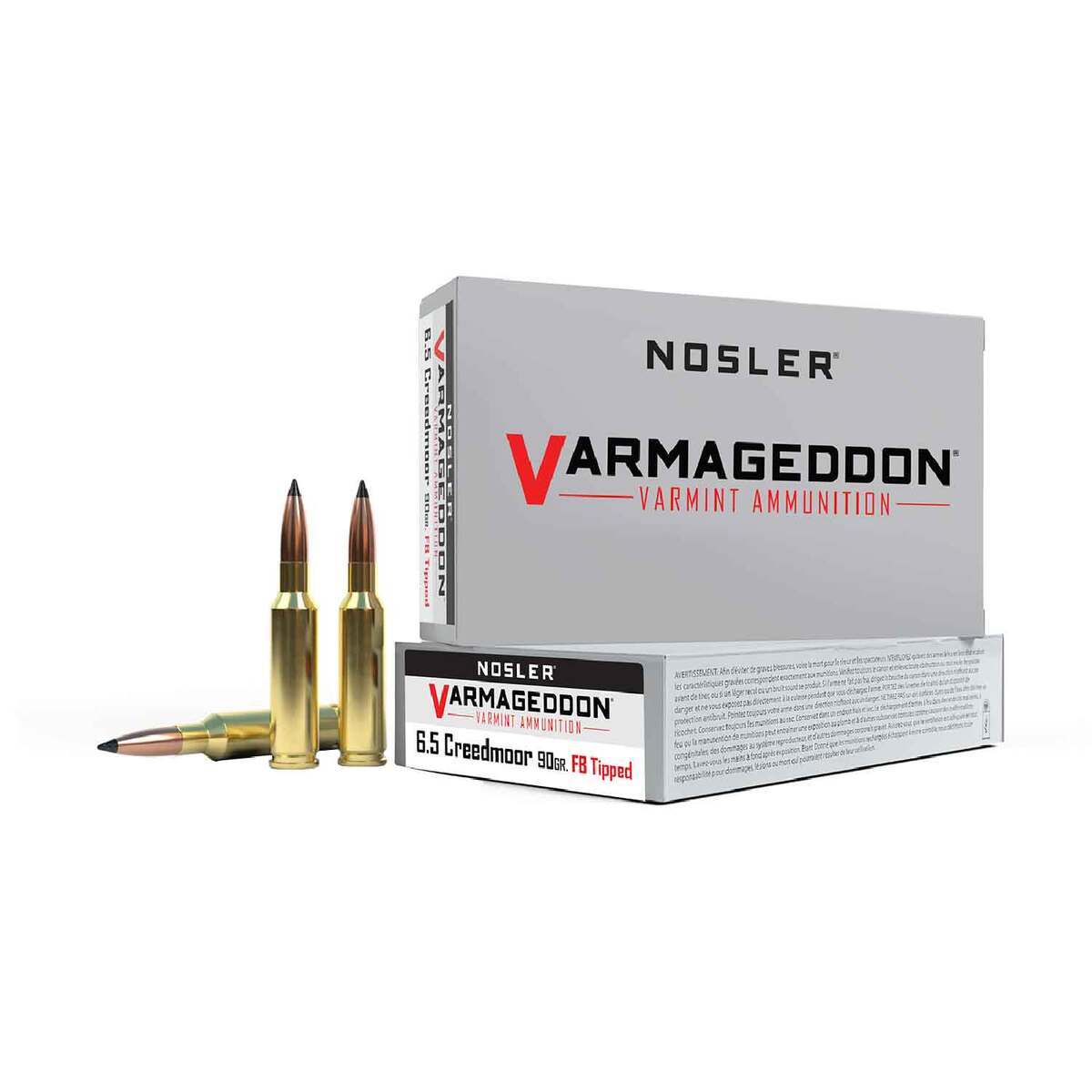 Nosler Varmageddon 6.5 Creedmoor 90gr FB Tipped Centerfire Rifle Ammo - 20 Rounds Nosler Varmageddon 6.5 Creedmoor 90gr FB Tipped Centerfire Rifle Ammo - 20 Rounds