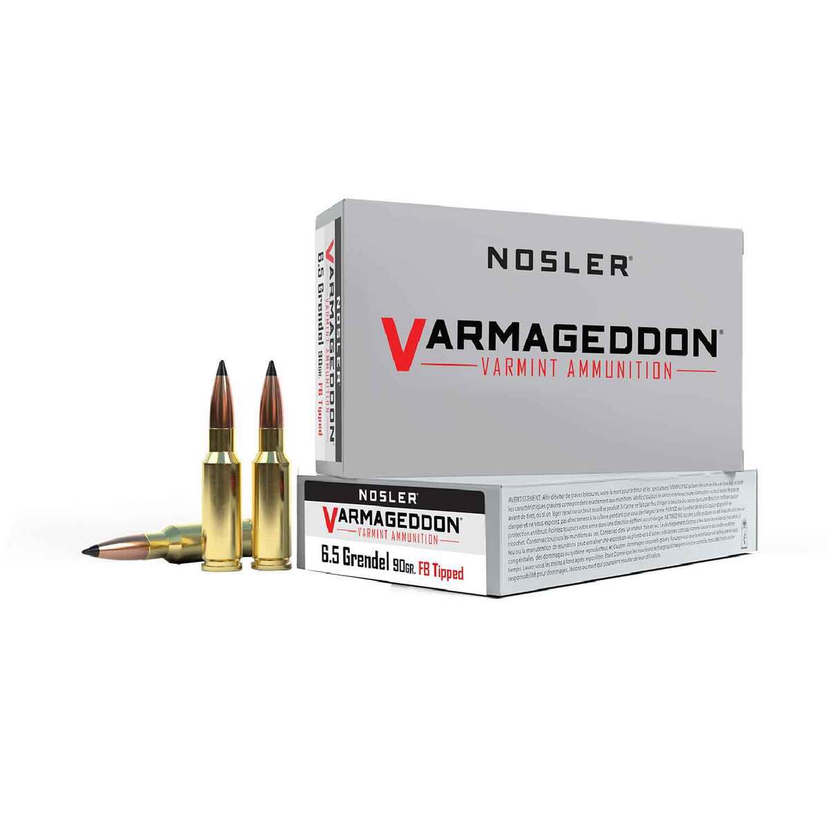 Nosler Varmageddon 6.5 Grendel 90gr FB Tipped Rifle Ammo - 20 Rounds Nosler Varmageddon 6.5 Grendel 90gr FB Tipped Rifle Ammo - 20 Rounds