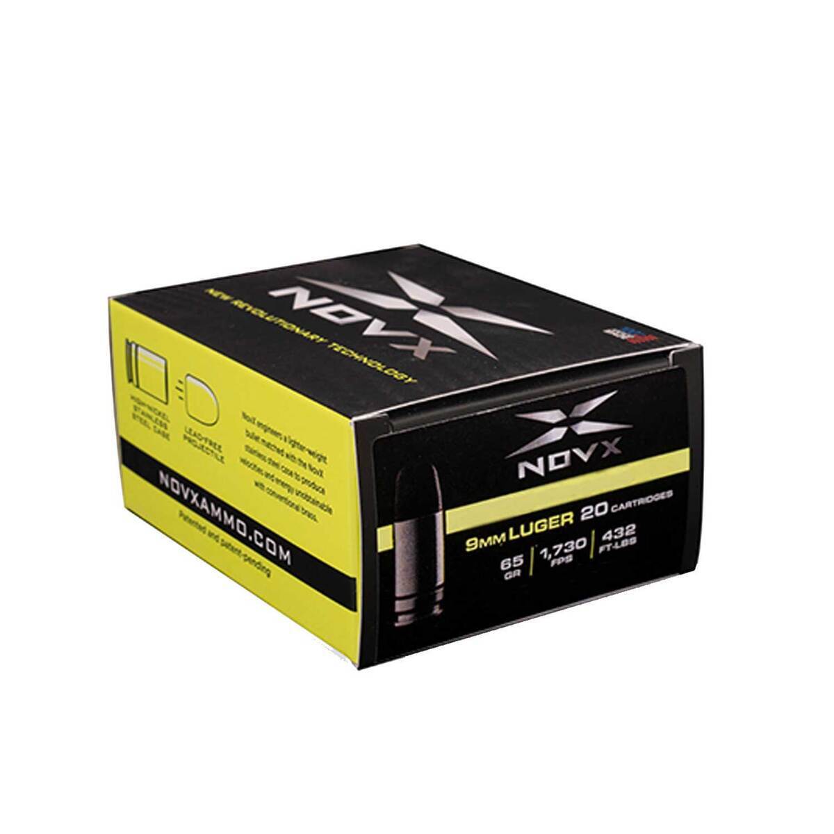 NovX Engagement: Extreme Self-Defense 9mm Luger 65gr Handgun Ammo - 20 Rounds NovX Engagement: Extreme Self-Defense 9mm Luger 65gr Handgun Ammo - 20 Rounds