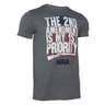 NRA Men's 2nd Amendment 1st Priority Short Sleeve Shirt - Gray - XL - Gray XL