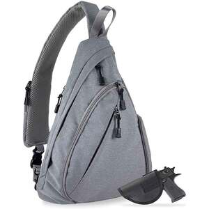 Jessie & James Peyton Sling Shoulder Concealed Carry Backpack - Gray