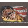 NWTF Men's Spurs And Stripes Short Sleeve Shirt - Gray 3XL