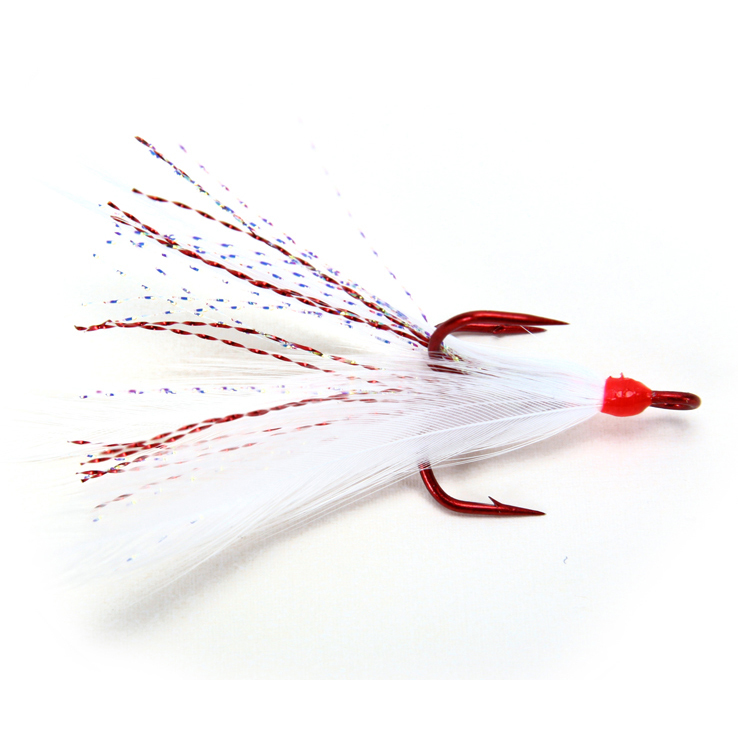 O Mustad Feathered Treble Hook - 2 O Mustad Feathered Treble Hook - 2