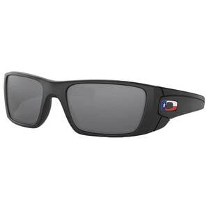 Oakley SI Fuel Cell Texas Flag "O" Sunglasses - Matte Black/Iridium Black