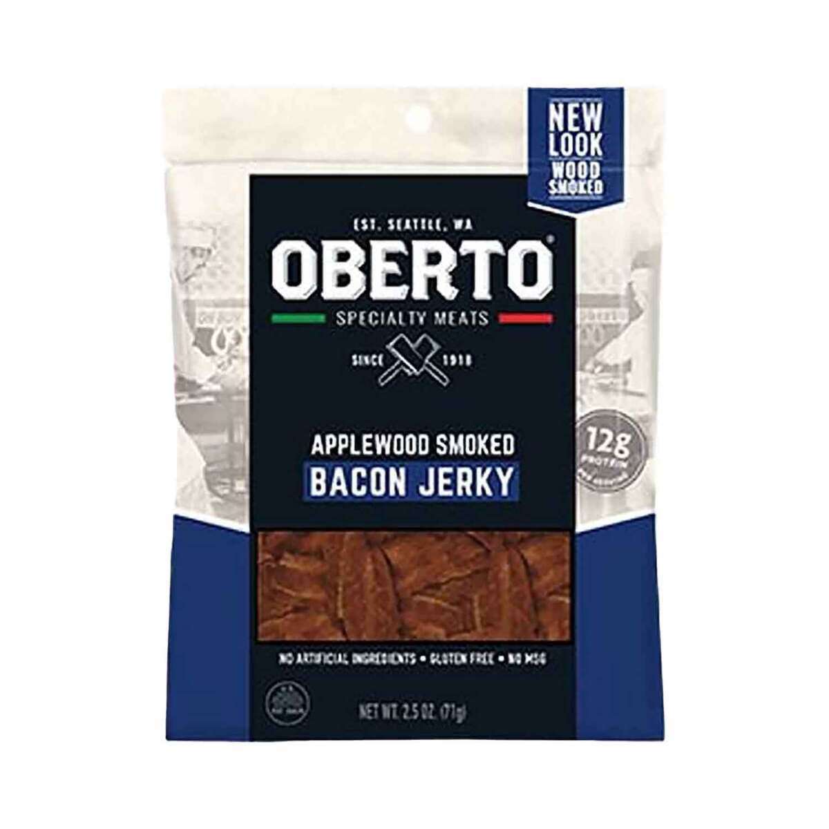 Oberto All Natural Applewood Smoked Bacon Jerky - 2.5 Servings Oberto All Natural Applewood Smoked Bacon Jerky - 2.5 Servings