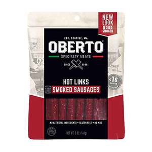 Oberto Hot Links Spicy Snack Sticks - 6 Servings
