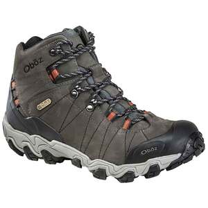 Oboz Men's Bridger Waterproof Mid Hiking Boots - Raven - Size 8