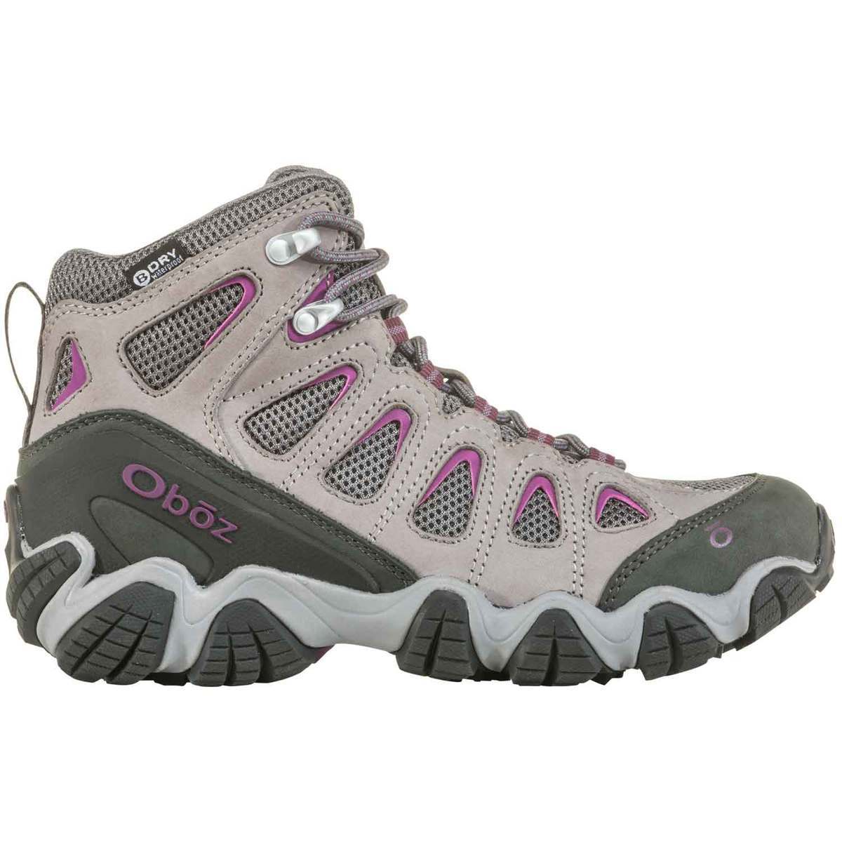 Oboz Women's Sawtooth II Waterproof Mid Hiking Boots - Pewter - Size 6 ...