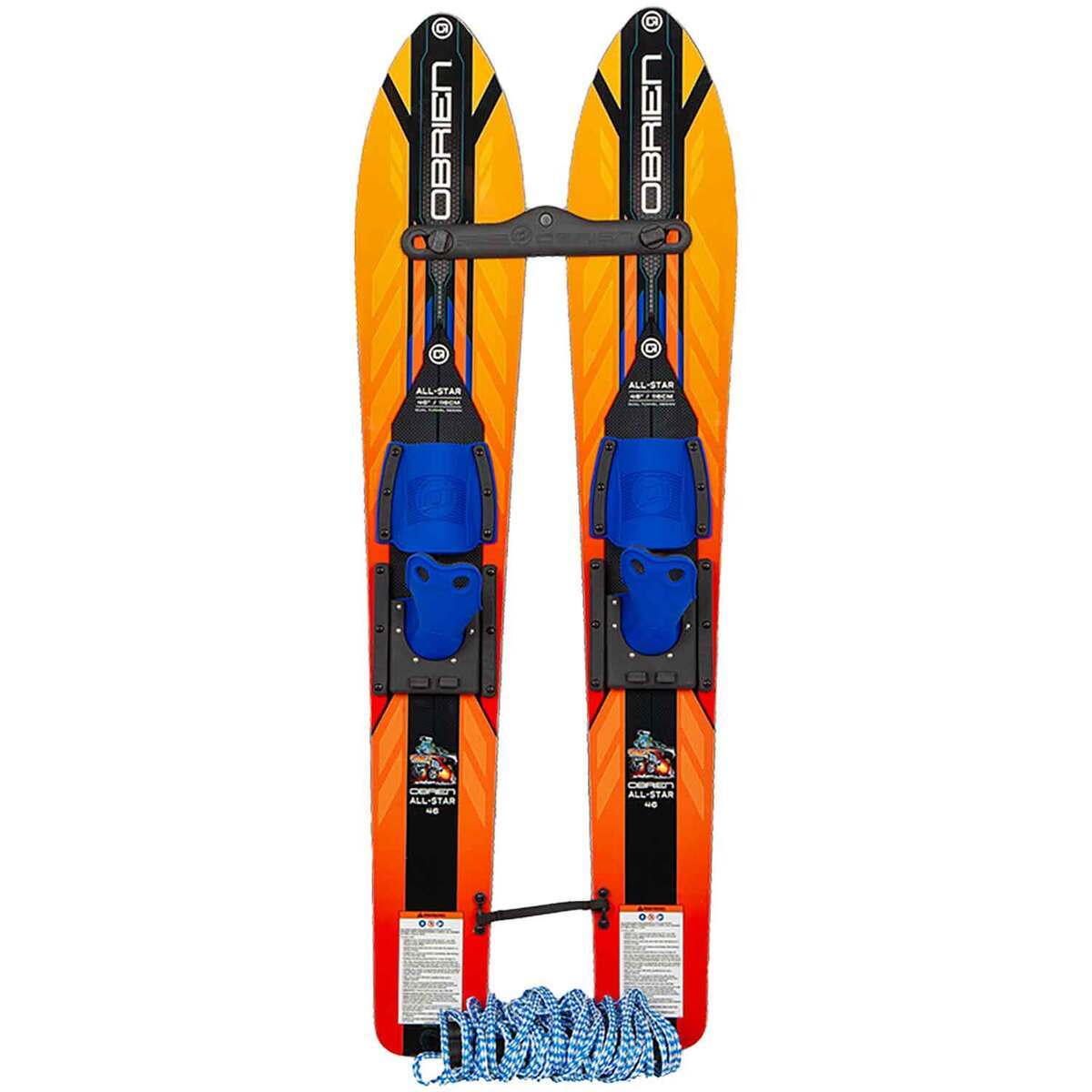 O'Brien All-Star Trainer 1 Person Water Skis - Orange - Orange Youth O'Brien All-Star Trainer 1 Person Water Skis - Orange - Orange Youth