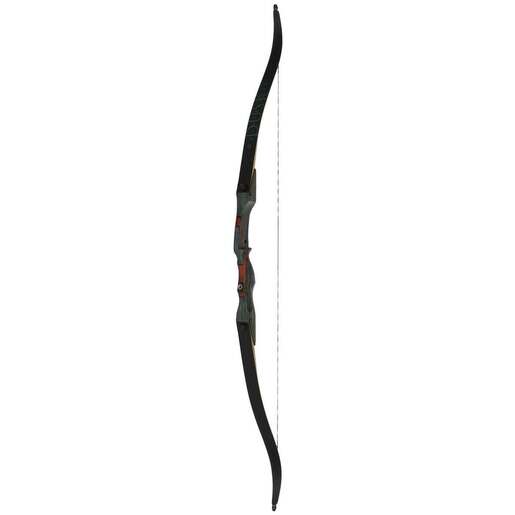 October Mountain Mountaineer Dusk 50lbs Left Hand Wood Recurve Bow – Black