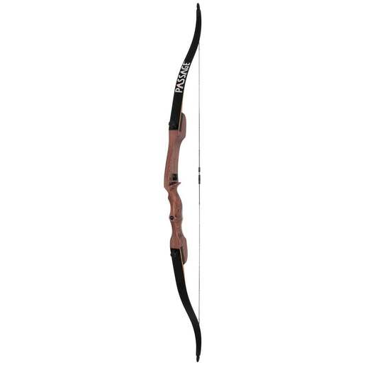 October Mountain Passage 20lbs Left Hand Wood Youth Recurve Bow – RTS Package – Black