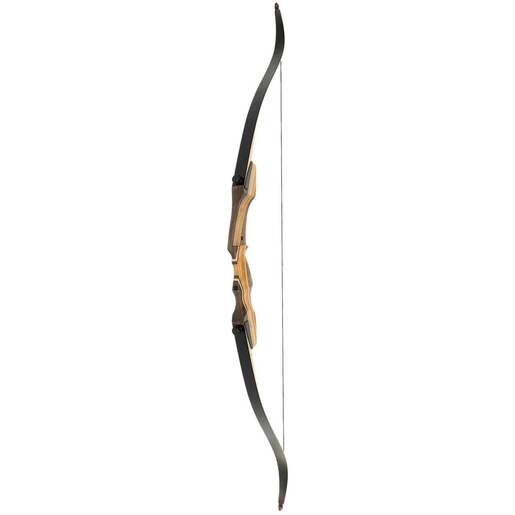 October Mountain Smoky Mountain Hunter 50lbs Right Hand Wood Recurve Bow – Black