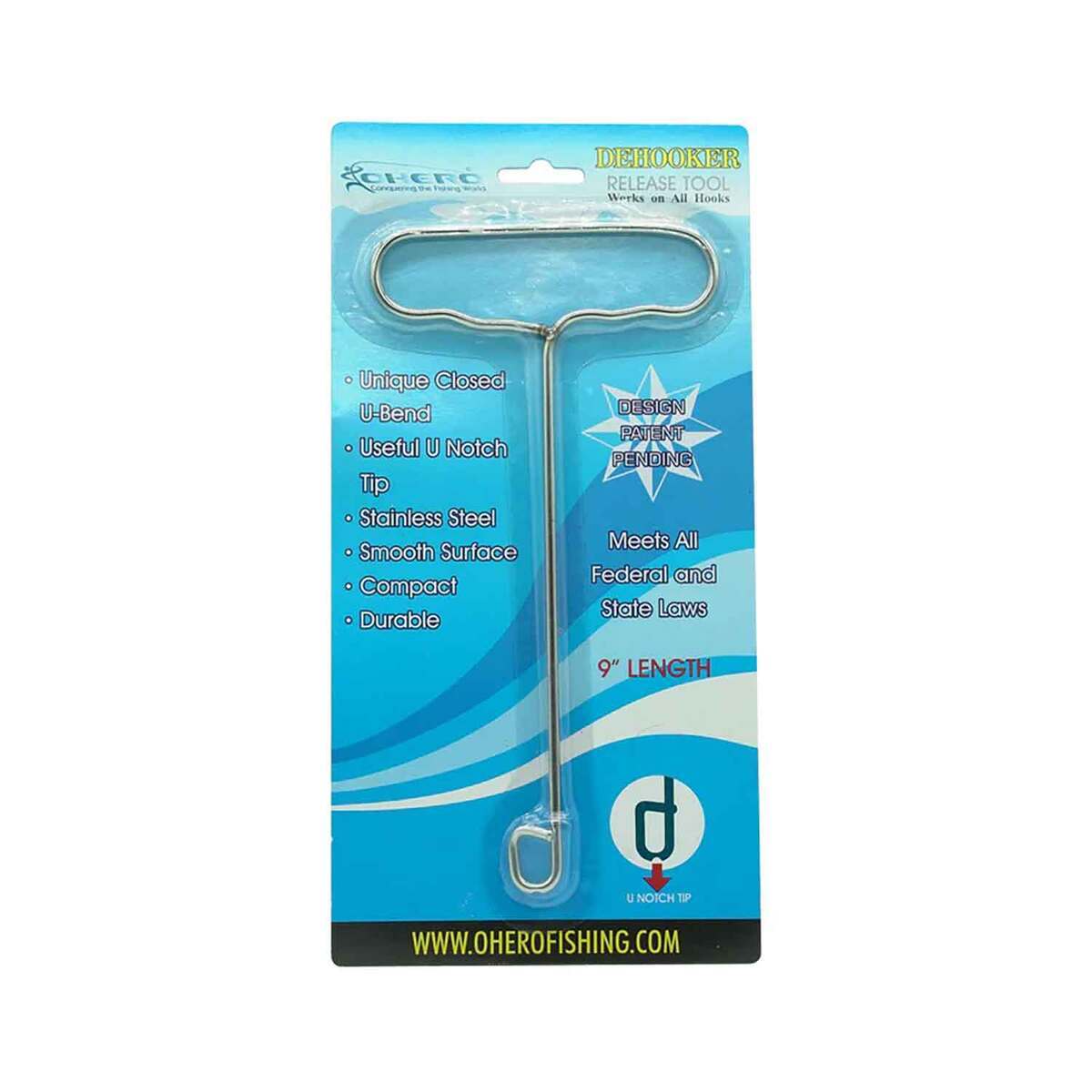 Ohero Stainless Steel Dehooker Release Fishing Tool - 9in Ohero Stainless Steel Dehooker Release Fishing Tool - 9in