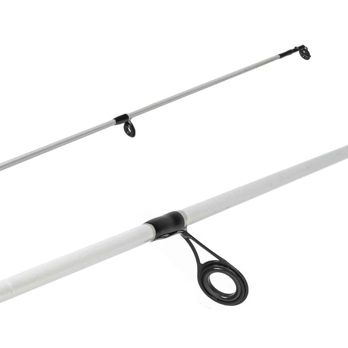 Okuma A-Tac Spinning Rod and Reel Combo - 6ft 6in, Medium Light, 2pc - Black Grey White Silver Blue Okuma A-Tac Spinning Rod and Reel Combo - 6ft 6in, Medium Light, 2pc - Black Grey White Silver Blue