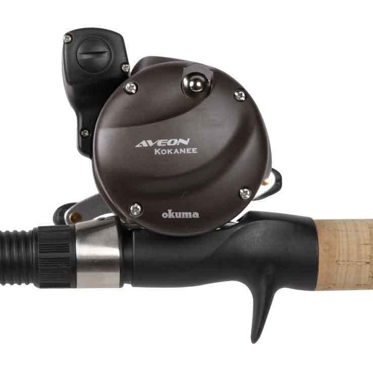 Okuma Aveon Kokanee Trolling Rod and Reel Combo - 7ft 6in, Light, 2pc Okuma Aveon Kokanee Trolling Rod and Reel Combo - 7ft 6in, Light, 2pc