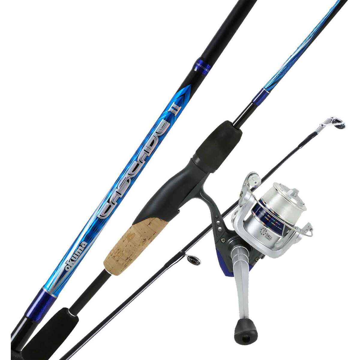 cascade spinning combos Okuma CSII-662M-20 II Combo 6' 6" M : Sports & Outdoors Cascade II spinning combos feature durable glass fiber rod blank construction Okuma CSII-662M-20 Cascade II Combo