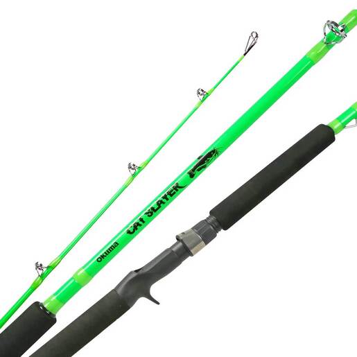 Okuma Cat Slayer Catfish Casting Rods – Green