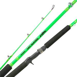 okuma catfish spinning reel Cat Slayer Custom Neon Orange foot stainless steel guide frames and full camo EVA fore and rear grips OKUMA IGNITE SPINNING REEL 5BB