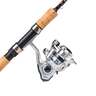 Okuma Ceilio Series Spinning Rod and Reel Combo - 6ft 6in, Ultra Light Power, 2pc - Silver Blue Maroon Black
