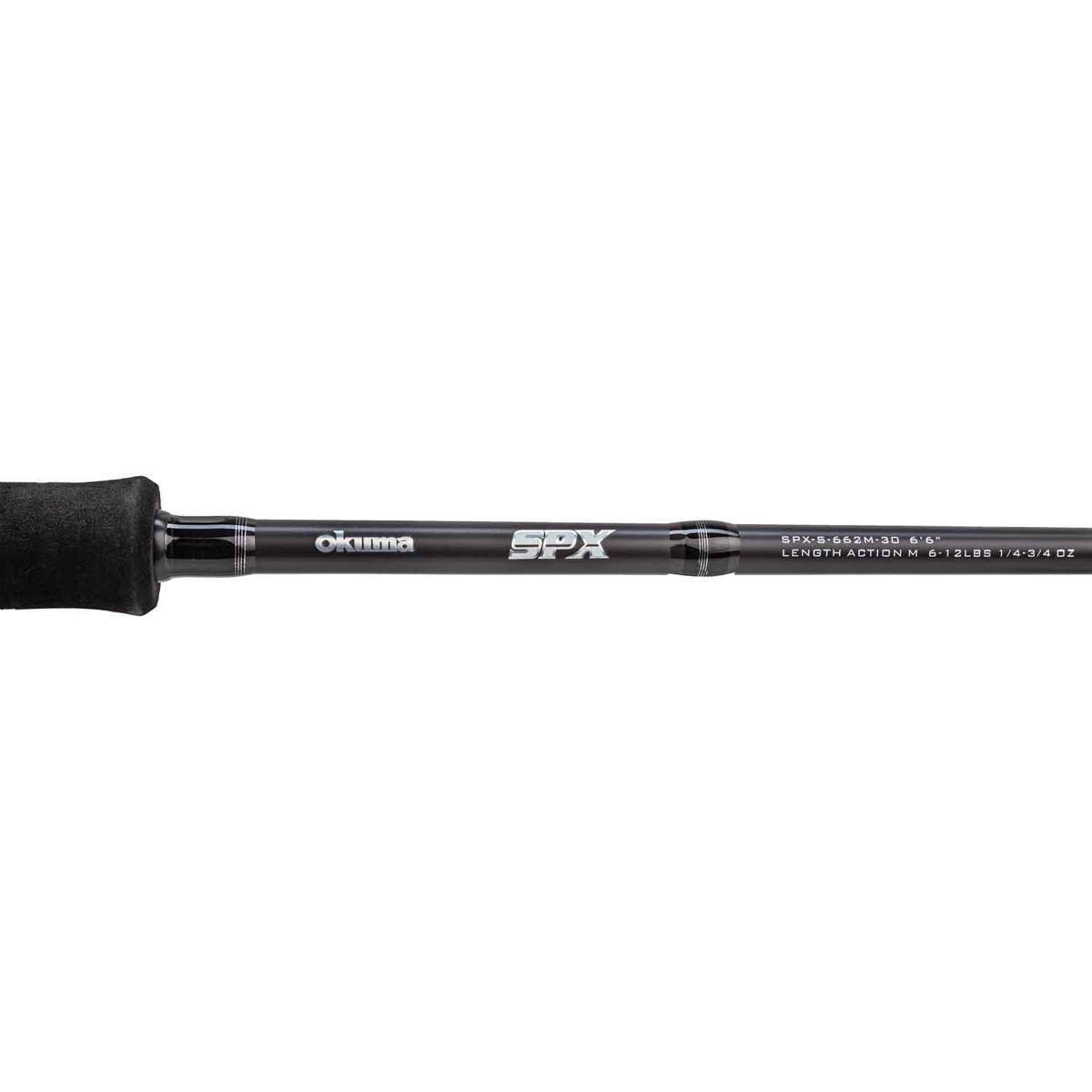 Okuma CX Series Spinning Rod and Reel Combo - 6ft 6in, Medium Power, 2pc - Black Grey White Silver Red Okuma CX Series Spinning Rod and Reel Combo - 6ft 6in, Medium Power, 2pc - Black Grey White Silver Red