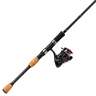 Okuma CX Series Spinning Rod and Reel Combo - 7ft, Medium Power, 2pc - Black Grey White Silver Red