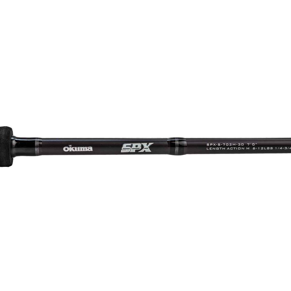 Okuma CX Series Spinning Rod and Reel Combo - 7ft, Medium Power, 2pc - Black Grey White Silver Red Okuma CX Series Spinning Rod and Reel Combo - 7ft, Medium Power, 2pc - Black Grey White Silver Red