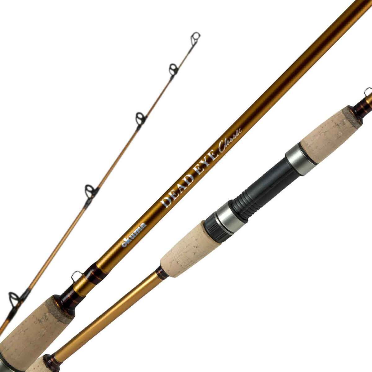 Okuma Dead Eye Classic Series Spinning Rod - 6ft 6in, Medium Power, 2pc Okuma Dead Eye Classic Series Spinning Rod - 6ft 6in, Medium Power, 2pc