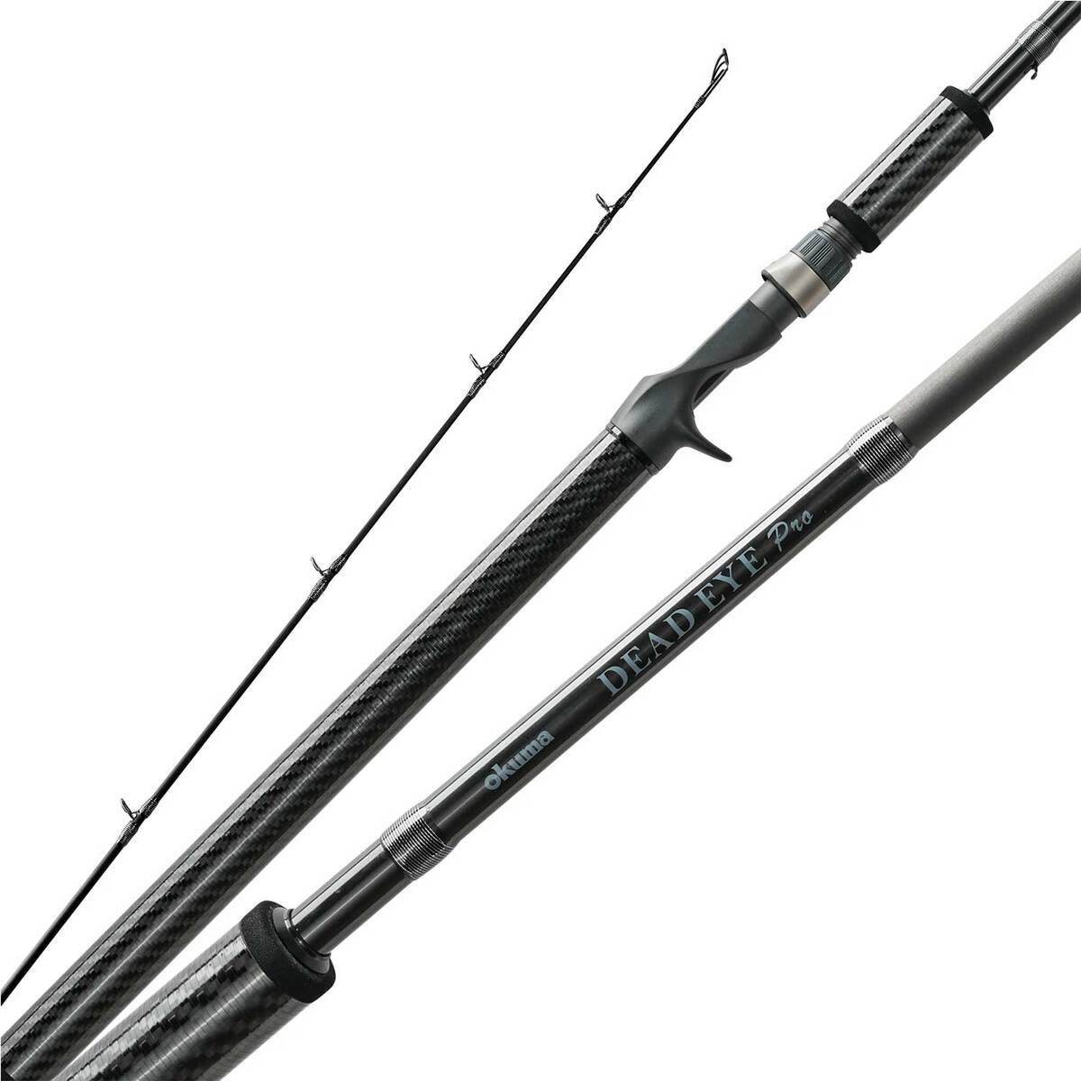 dead eye rods by okuma Custom Walleye DCS-S-741MLXF the rods feature Sea Guide XO 316 Okuma Dead Eye Classic "A"