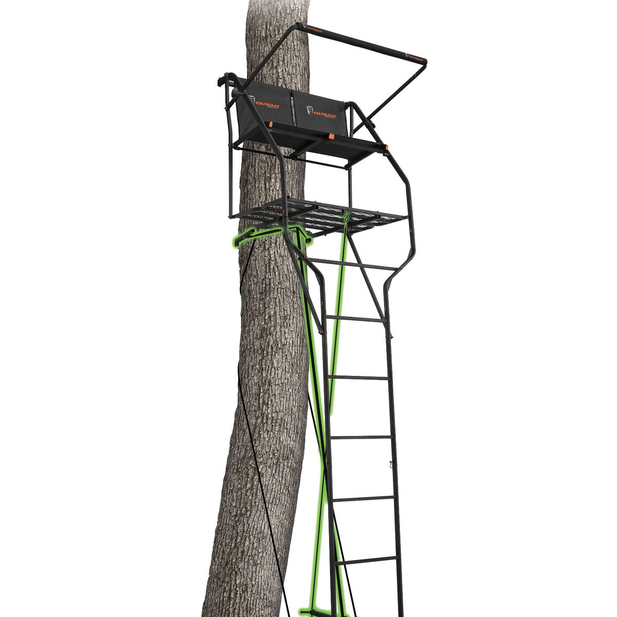 Machine Ladder Stand Ol’ Man 18 ft Marksman 2-Person Jaw & Truss Ladder Stand | Sportsman's ...
