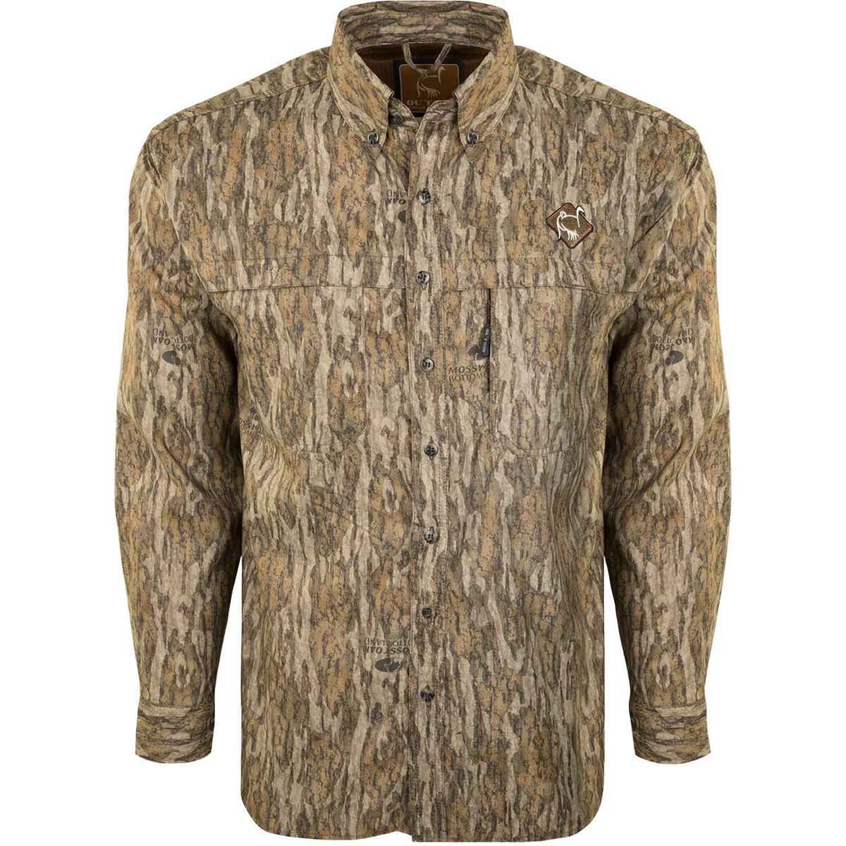 Ol' Tom Men's Mossy Oak Bottomland Mesh Back Flyweight 2.0 Long Sleeve Hunting Shirt Ol' Tom Men's Mossy Oak Bottomland Mesh Back Flyweight 2.0 Long Sleeve Hunting Shirt