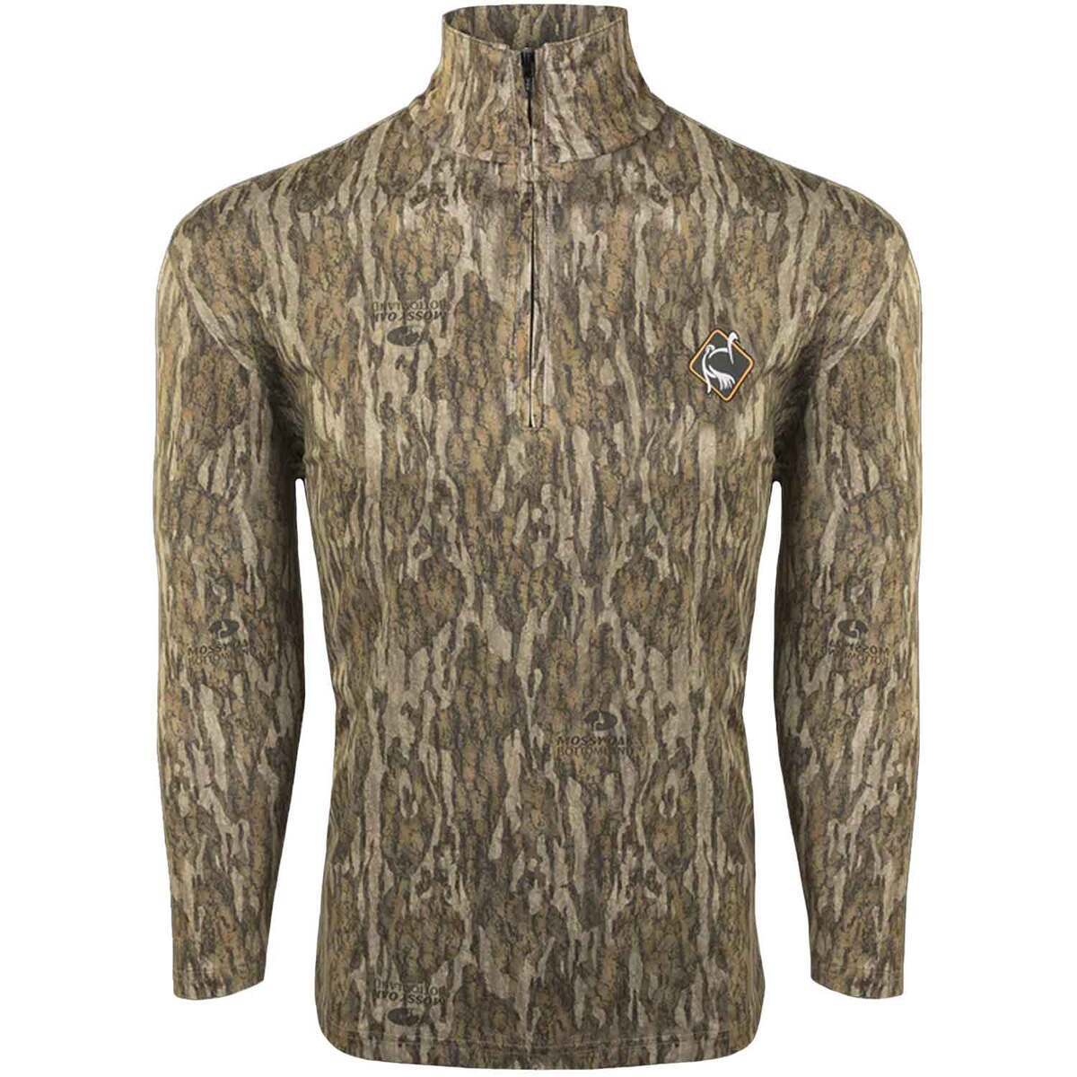 Ol' Tom Men's Mossy Oak Bottomland Performance Quarter Zip Hunting Shirt Ol' Tom Men's Mossy Oak Bottomland Performance Quarter Zip Hunting Shirt