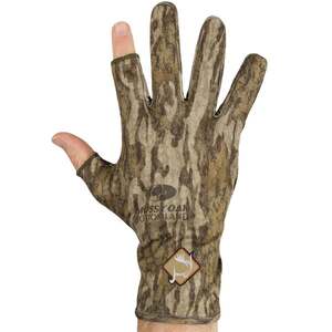 Ol' Tom Men's Mossy Oak Bottomland Performance Stretch-Fit Turkey Hunting Gloves - One Size Fits Most