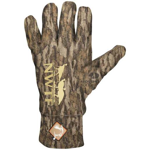 Ol' Tom Men's Stretch Fit Hunting Gloves - Mossy Oak Bottomland One Size Fits Most - Ol' Tom