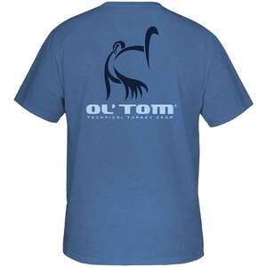 Ol' Tom Men's Vintage Logo Short Sleeve Casual Shirt